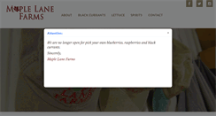 Desktop Screenshot of maplelane.com